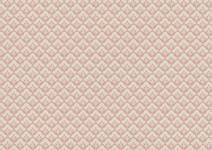Trellis Prints, Scallop and Bud Rosies Pink - Twist&Fit Roman Blind - Image 7